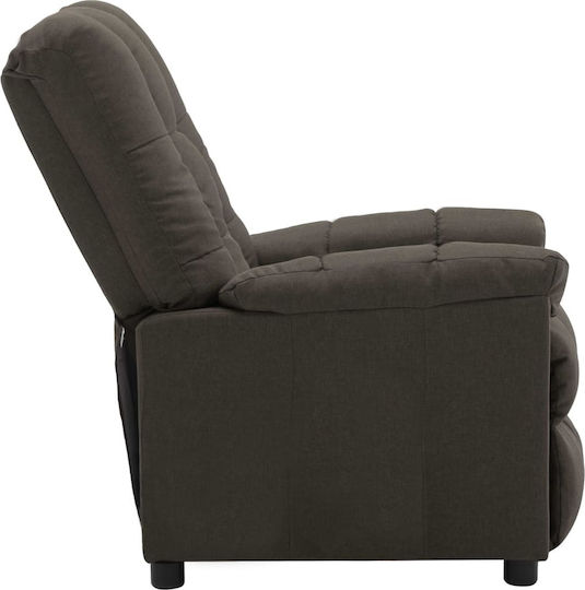 Relaxsessel Friseurwaschbecken mit Fußhocker Taupe 74x99x102cm