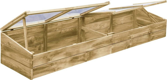 vidaXL 45303 Seed Propagator with Wooden Frame 2x0.5x0.35m