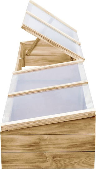 vidaXL 45303 Seed Propagator with Wooden Frame 2x0.5x0.35m