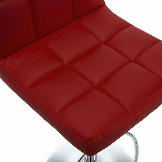 Stool Bar with Back & Adjustable Height Bordeaux 2pcs 47x40x90-111cm