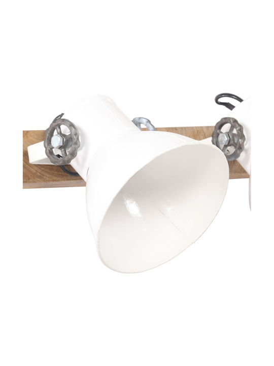 vidaXL Classic Lamp Wall with Socket E27 White 65x25cm