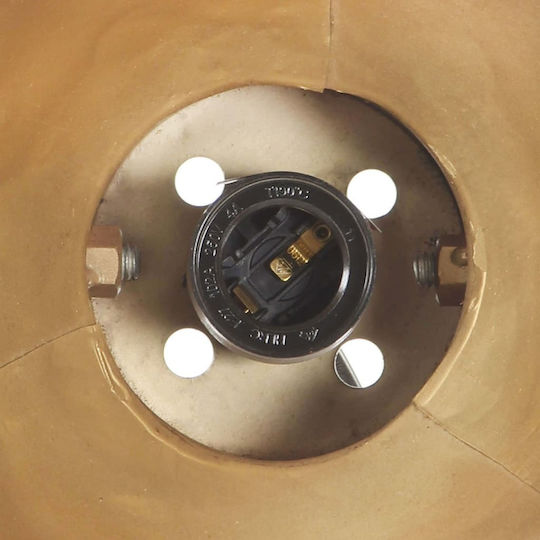 vidaXL Industrial Wall Lamp with E27 Bronze 65x25cm