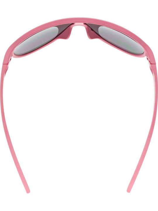 Uvex Sportstyle 512 Μάσκα Παιδικά Γυαλιά Ηλίου με Καθρέφτη Φακό Ροζ