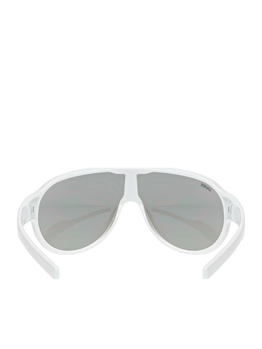 Uvex Sportstyle 512 Kids Sunglasses with Mirror Lenses White