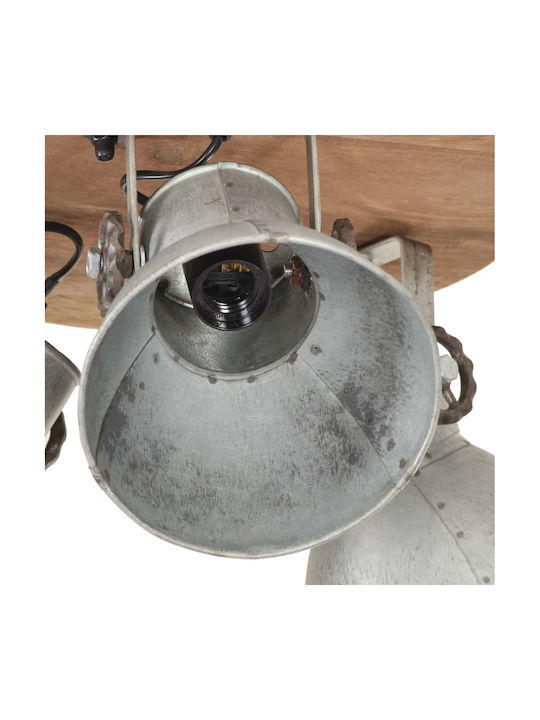 vidaXL Ceiling Mount Light 42cm Silver with Socket E27