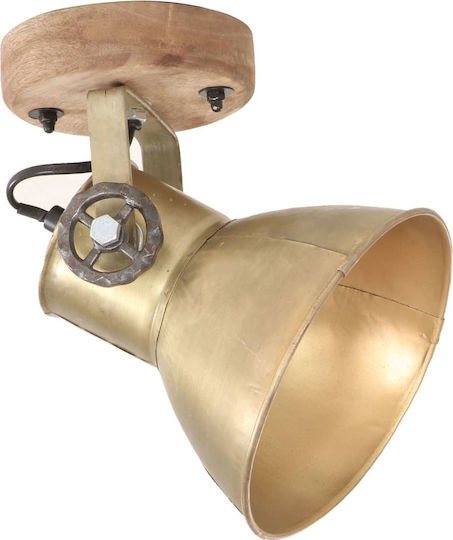 vidaXL Single Spot with Socket E27 in Bronze Color
