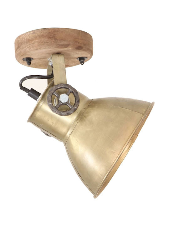 vidaXL Single Spot with Socket E27 in Bronze Color