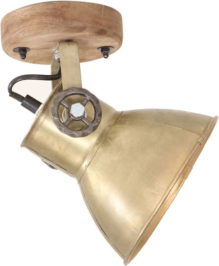 vidaXL Single Spot with Socket E27 in Bronze Color