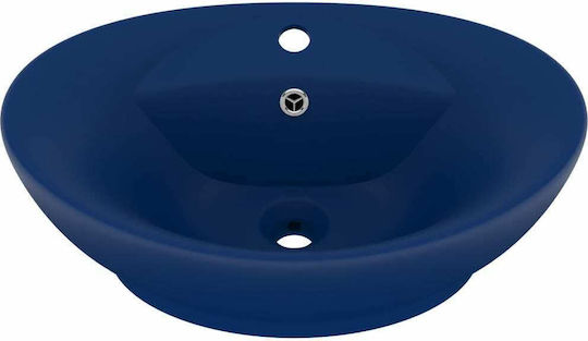vidaXL Επικαθήμενος Νιπτήρας Κεραμικός 58.5x39x21cm