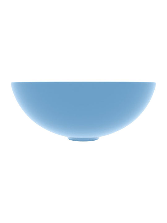vidaXL Countertop Sink Ceramic 28x28x10cm Light Blue