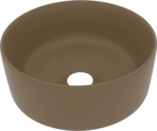 vidaXL 147006 Επικαθήμενος Νιπτήρας Κεραμικός 40x40x15cm