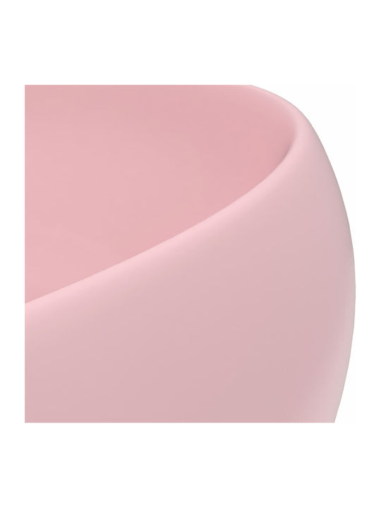 vidaXL Deasupra Blatului Chiuvetă Ceramică 40x40x15cm Roz