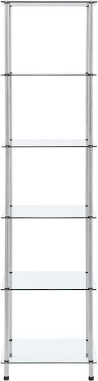 Transparent Bookcase 40x40x160 cm 249507 Transparent Bookcase 40x40x160 cm 249507