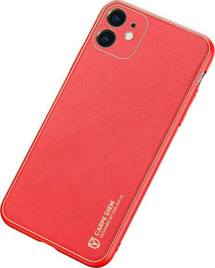 Dux Ducis Yolo Elegant Back Cover Δερματίνης Κόκκινο (iPhone 12 mini)