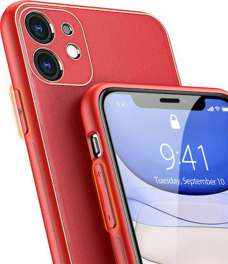 Dux Ducis Yolo Elegant Back Cover Δερματίνης Κόκκινο (iPhone 12 mini)