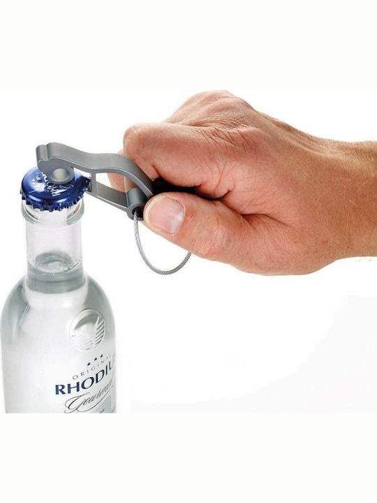 Troika Keychain Opener Metallic Silver