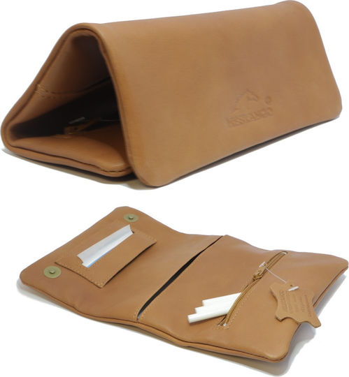 Mestango Tobacco Pouch Lounge With Magnetic Clasp 16x8cm Brown