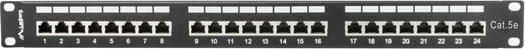 Lanberg Shielded Patch Panel for Rack 1U 19" with 24 cat5e Ports Black
