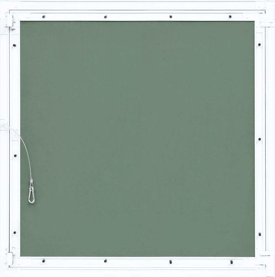 vidaXL Țeavă de șemineu Placă de gips Rama de aluminiu 500x500mm 145102
