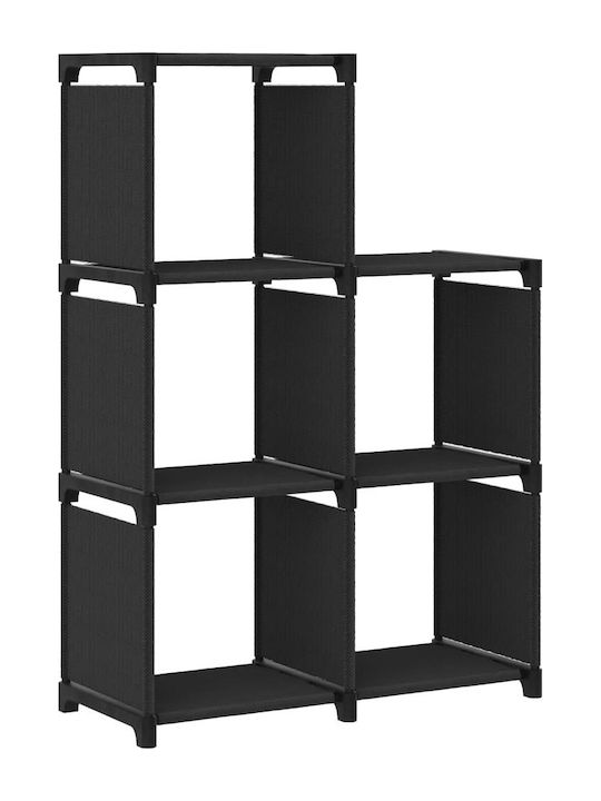 Shelving Unit Floor Black 103x30x72.5cm