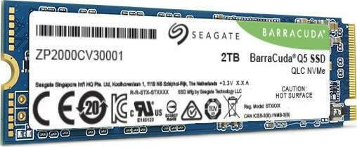 Seagate Barracuda Q5 SSD 2TB M.2 NVMe PCI Express 3.0 ZP2000CV3A001