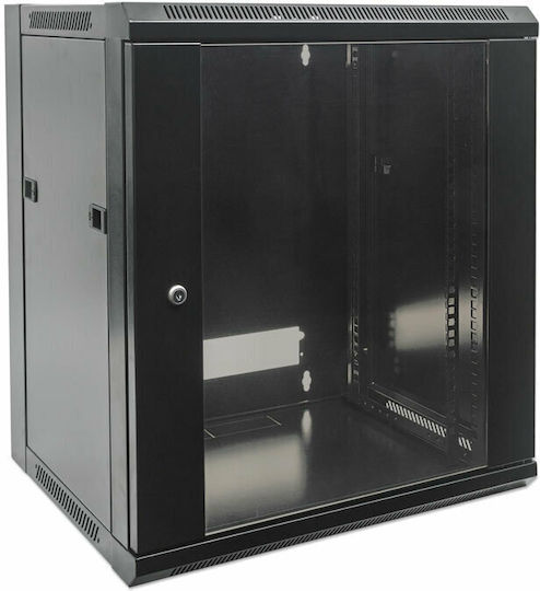 Intellinet Montat pe perete Cabinete Rack 12U Ασυναρμολόγητη 57x45x63.5cm Negru 711869