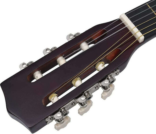 vidaXL Κλασική Κιθάρα 3/4 Παιδική with Bag Dark Wood