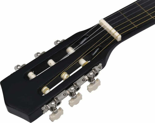 vidaXL Klassisch Gitarre 1/2 für Kinder mit Tasche Schwarz