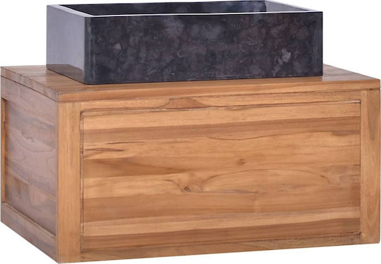 vidaXL Bathroom Cabinet without Sink L60xD45xH30cm Brown