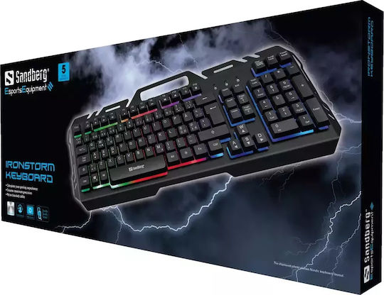 Sandberg IronStorm Gaming Tastatur mit RGB-Beleuchtung (Englisch US)