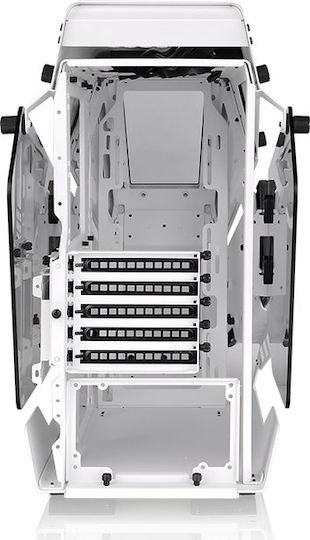 Thermaltake AH T200 Gaming Micro Tower Computer Case with Side Window White