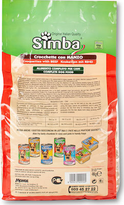 Simba Croquettes with Beef 4kg Dry Food for Adult Dogs with Beef