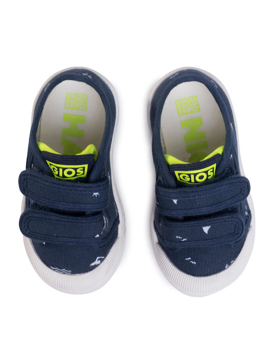 Παιδικά Sneakers με Σκρατς Navy Μπλε