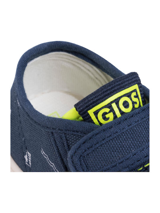 Παιδικά Sneakers με Σκρατς Navy Μπλε