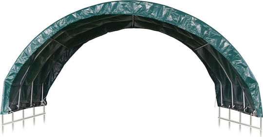 vidaXL Livestock Tent 3.7x3.7m PVC Green
