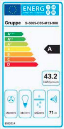 Gruppe Oceanos Kamin-Dunstabzug 90cm Inox