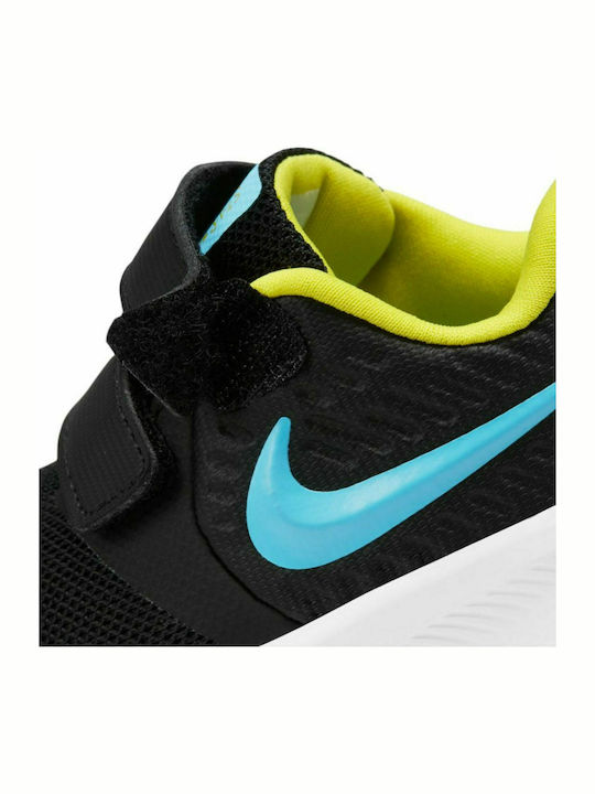 Star Runner Star Runner 2 Kids Sports Shoes Running with Hoop & Loop Closure Black