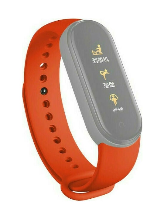 Strap Silicone with Pin Orange (Mi Smart Band 5/Mi Smart Band 6)