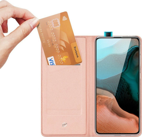 Dux Ducis Skin Pro Book Δερματίνης Ροζ Χρυσό (Poco F2 Pro)