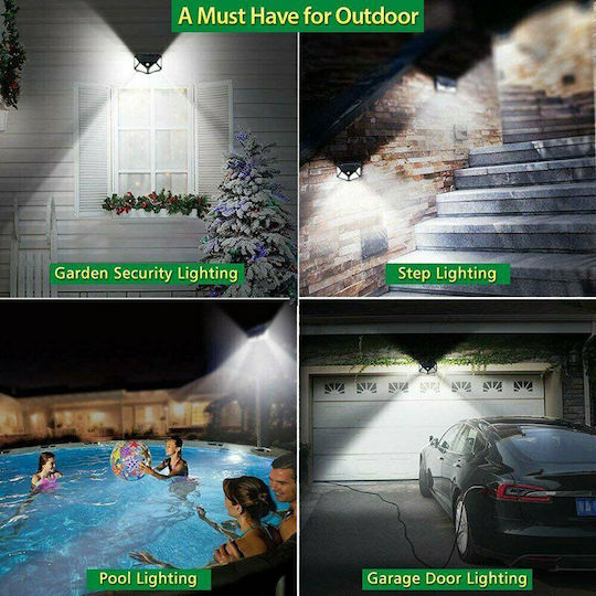 Wall Mounted Solar Light 7W 900lm with Motion Sensor and Photocell IP64
