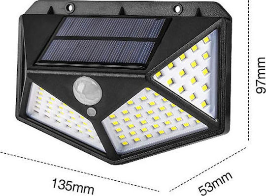 Wall Mounted Solar Light 7W 900lm with Motion Sensor and Photocell IP64
