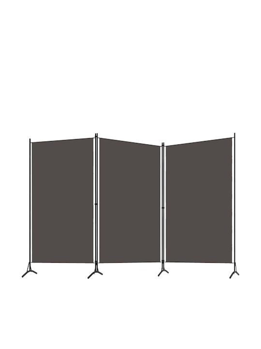 vidaXL Decorativ Paravan Metalic cu 3 Panouri 260x180cm