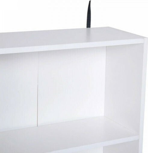 White Bookcase 80x23.5x118cm