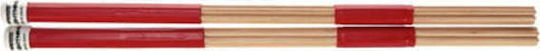 Promark Wooden Hot Rods Lightning Rods σε Κόκκινο Χρώμα
