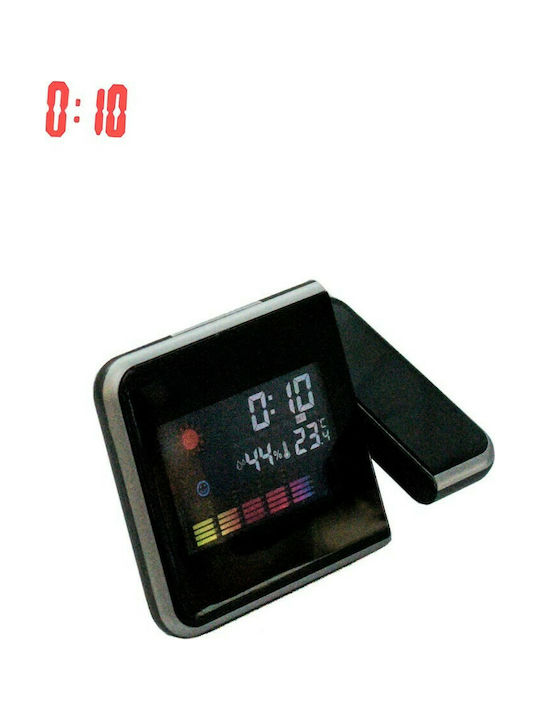 DS-8190 Tabletop Digital Clock with Alarm Black G417