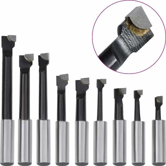 vidaXL Set of Turning Tools 15pcs. Head 50mm Cutter Set 15pcs
