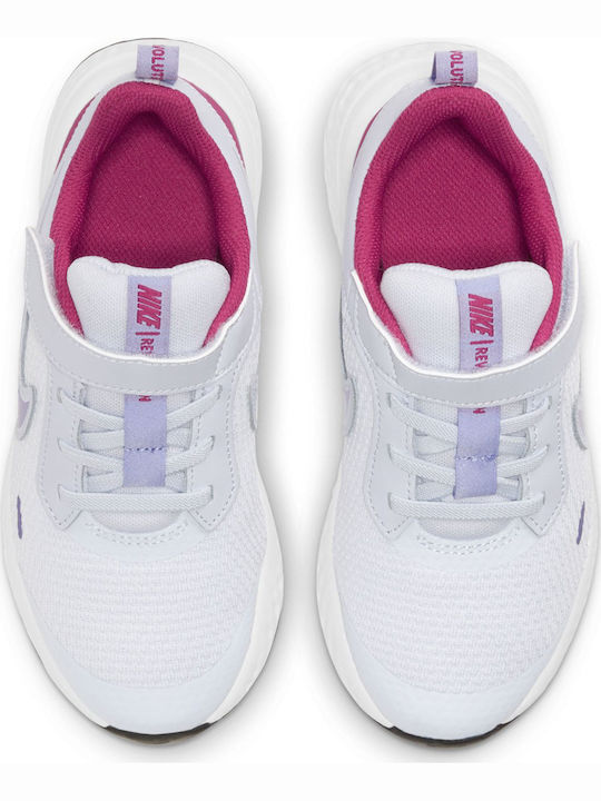Revolution Revolution 5 Kids Sports Shoes Running with Hoop & Loop Closure Football Grey / Purple Pulse / Fireberry