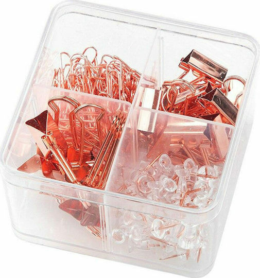 Deli Rose Gold Кламери с клипсове и игли