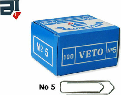 Veto No.5 Paper Clip 47mm 100pcs