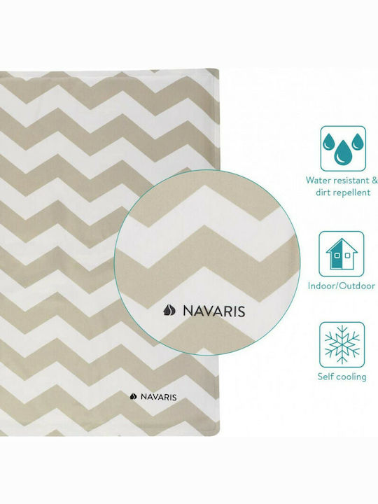 Navaris Cooling Teppich für Hunde Kühl Beige 50x40cm. 51184.1